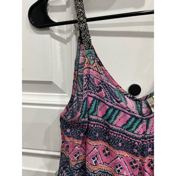 Japna NWT Bohemian Style Multicolor Sleeveless Camisole Top Ethnic Print Sz Smal - Picture 4 of 8